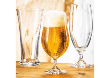 4 Verres à Bière Ravenhead Forme Tulipe - 40 Cl, Transparent, Lavables Au Lave-vaisselle